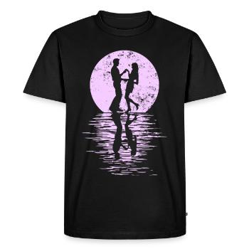 Danseurs Danse Couple Danse, Danse Rumba Renard Tango Salsa - T-shirt Premium bio Homme - noir - Devant - Nico (187cm)