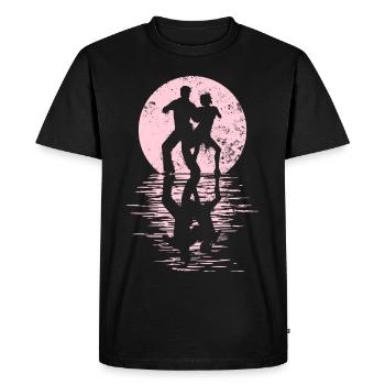 Danseurs Danse Couple Danse, Danse Rumba Renard Tango Salsa - T-shirt Premium bio Homme - noir - Devant - Nico (187cm)