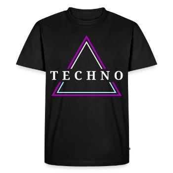 Techno House Party EDM Festival Goa Electro Rave - T-shirt Premium bio Homme - noir - Devant - Nico (187cm)