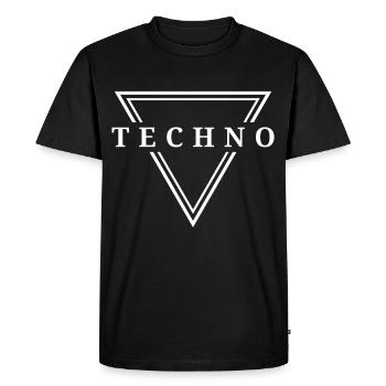 Techno House Party EDM Festival Goa Electro Rave - T-shirt Premium bio Homme - noir - Devant - Nico (187cm)