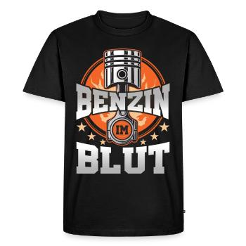 Mécanicien automobile Tuning de voiture, Voiture de course, Technicien - T-shirt Premium bio Homme - noir - Devant - Nico (187cm)