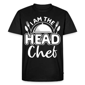 Chef Chef Chef Cuisine Drôle de dicton - T-shirt Premium bio Homme - noir - Devant - Nico (187cm)