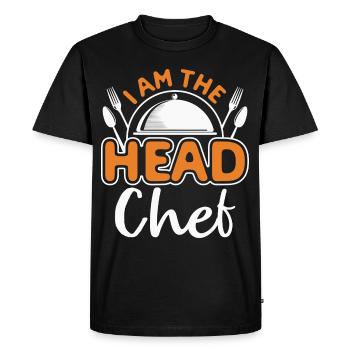 Chef Chef Chef Cuisine Drôle de dicton - T-shirt Premium bio Homme - noir - Devant - Nico (187cm)