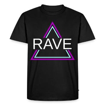 Rave Techno House Party EDM Festival Goa Electro - T-shirt Premium bio Homme - noir - Devant - Nico (187cm)