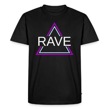 Rave Techno House Party EDM Festival Goa Electro - T-shirt Premium bio Homme - noir - Devant - Nico (187cm)