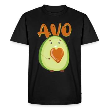 Petite amie, petit ami, homme, partenaire de la Saint-Valentin - T-shirt Premium bio Homme - noir - Devant - Nico (187cm)