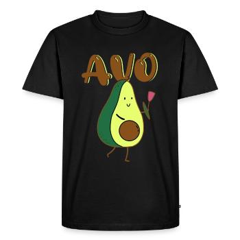 Petite amie, petit ami, homme, partenaire de la Saint-Valentin - T-shirt Premium bio Homme - noir - Devant - Nico (187cm)