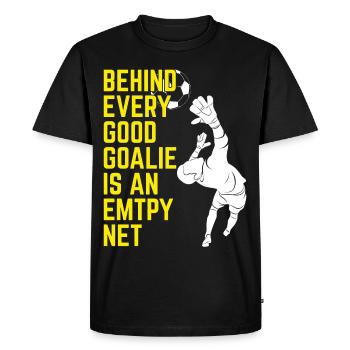 Soccer Goalkeeper Soccer Goalie Player Fan Coach - Men's Premium Organic T-Shirt - black - Front - Nico (187cm)