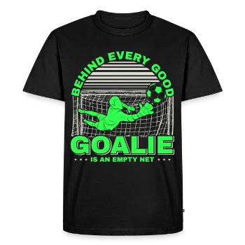 Soccer Goalkeeper Soccer Goalie Player Fan Coach - Men's Premium Organic T-Shirt - black - Front - Nico (187cm)