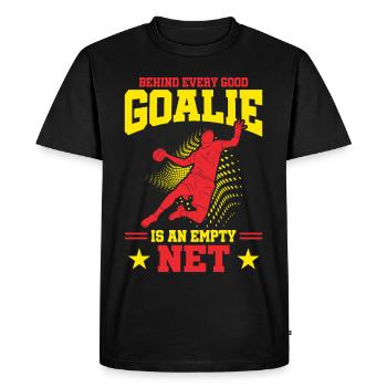 Handball Goalkeeper Handball Player Goalie Coach - Men's Premium Organic T-Shirt - black - Front - Nico (187cm)