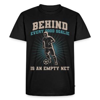 Soccer Goalkeeper Soccer Goalie Player Fan Coach - Men's Premium Organic T-Shirt - black - Front - Nico (187cm)