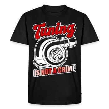 Tuner de voiture, Mécanicien automobile, Voiture de course, Tuning - T-shirt Premium bio Homme - noir - Devant - Nico (187cm)
