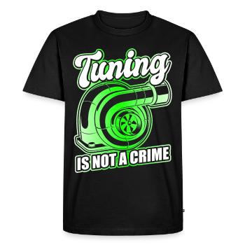 Tuner de voiture, Mécanicien automobile, Voiture de course, Tuning - T-shirt Premium bio Homme - noir - Devant - Nico (187cm)