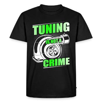 Tuner de voiture, Mécanicien automobile, Voiture de course, Tuning - T-shirt Premium bio Homme - noir - Devant - Nico (187cm)