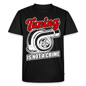 Tuner de voiture, Mécanicien automobile, Voiture de course, Tuning - T-shirt Premium bio Homme - noir - Devant - Nico (187cm)