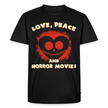 Zombie Horror Horror Film Festival + Halloween - Men's Premium Organic T-Shirt - black - Front - Nico (187cm)