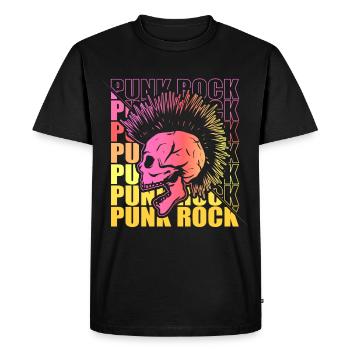 Punk Rock Pogo Anarchie Punks Punk Rocker Punk - T-shirt Premium bio Homme - noir - Devant - Nico (187cm)