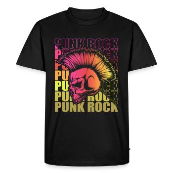 Punk Rock Pogo Anarchie Punks Punk Rocker Punk - T-shirt Premium bio Homme - noir - Devant - Nico (187cm)