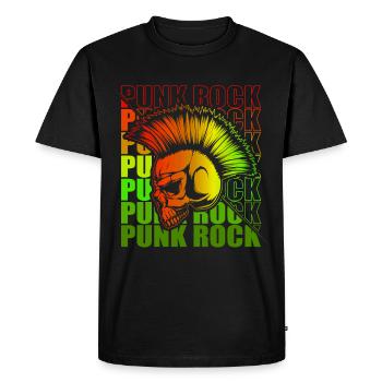 Punk Rock Pogo Anarchie Punks Punk Rocker Punk - T-shirt Premium bio Homme - noir - Devant - Nico (187cm)