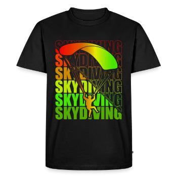 Parachutisme Freefly Chemise Parachutisme - T-shirt Premium bio Homme - noir - Devant - Nico (187cm)