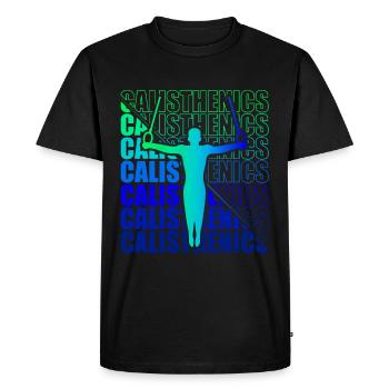 Gymnastique Gymnastique Gymnastique Fitness - T-shirt Premium bio Homme - noir - Devant - Nico (187cm)