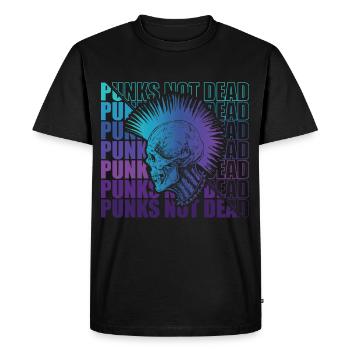 Punk Rock Pogo Anarchie Punks Punk Rocker Punk - T-shirt Premium bio Homme - noir - Devant - Nico (187cm)
