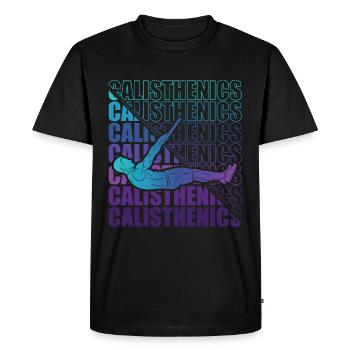 Gymnastique Gymnastique Gymnastique Fitness - T-shirt Premium bio Homme - noir - Devant - Nico (187cm)
