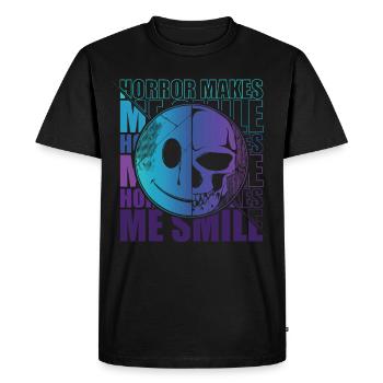 Zombie Horror Horror Film Festival + Halloween - Men's Premium Organic T-Shirt - black - Front - Nico (187cm)