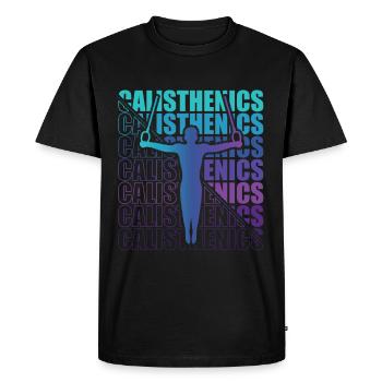 Gymnastique Gymnastique Gymnastique Fitness - T-shirt Premium bio Homme - noir - Devant - Nico (187cm)