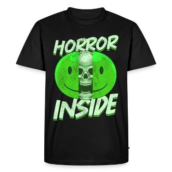 Zombie Horror Horror Film Festival + Halloween - Men's Premium Organic T-Shirt - black - Front - Nico (187cm)