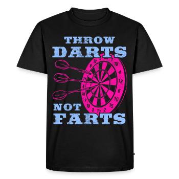 Darts Sports Club, Dartboard, Arrow Sport Darts - Men's Premium Organic T-Shirt - black - Front - Nico (187cm)