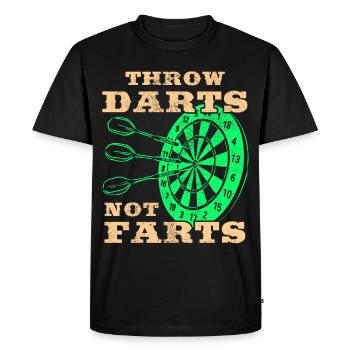 Darts Sports Club, Dartboard, Arrow Sport Darts - Men's Premium Organic T-Shirt - black - Front - Nico (187cm)