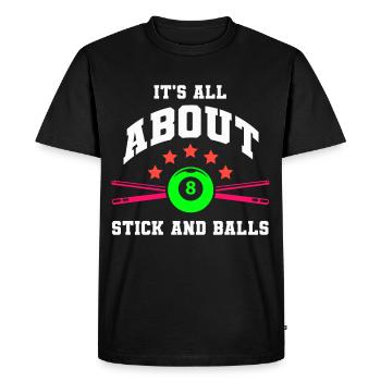 Darts Sports Club, Dartboard, Arrow Sport Darts - Men's Premium Organic T-Shirt - black - Front - Nico (187cm)