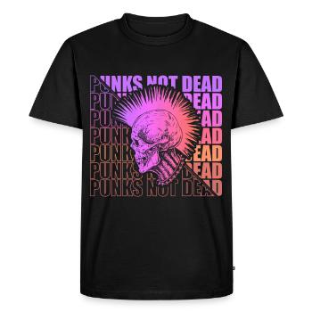 Punk Rock Pogo Anarchie Punks Punk Rocker Punk - T-shirt Premium bio Homme - noir - Devant - Nico (187cm)