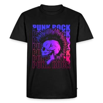 Punk Rock Pogo Anarchie Punks Punk Rocker Punk - T-shirt Premium bio Homme - noir - Devant - Nico (187cm)