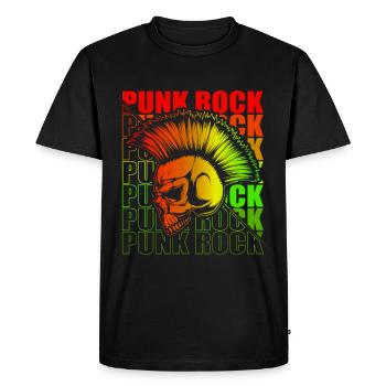 Punk Rock Pogo Anarchie Punks Punk Rocker Punk - T-shirt Premium bio Homme - noir - Devant - Nico (187cm)