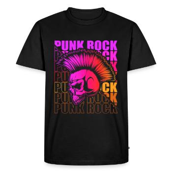 Punk Rock Pogo Anarchie Punks Punk Rocker Punk - T-shirt Premium bio Homme - noir - Devant - Nico (187cm)