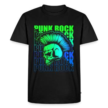 Punk Rock Pogo Anarchie Punks Punk Rocker Punk - T-shirt Premium bio Homme - noir - Devant - Nico (187cm)