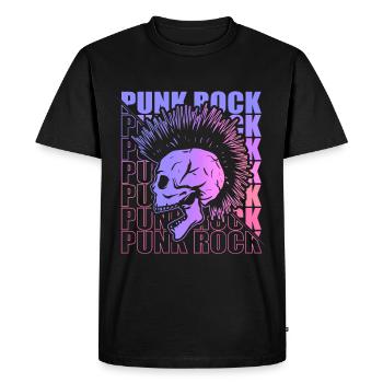 Punk Rock Pogo Anarchie Punks Punk Rocker Punk - T-shirt Premium bio Homme - noir - Devant - Nico (187cm)