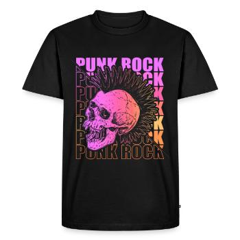 Punk Rock Pogo Anarchie Punks Punk Rocker Punk - T-shirt Premium bio Homme - noir - Devant - Nico (187cm)
