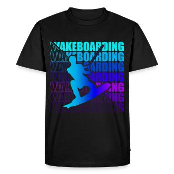 Wakeboard Wakeboarder Wakeboarding Freestyle DNA - Men's Premium Organic T-Shirt - black - Front - Nico (187cm)