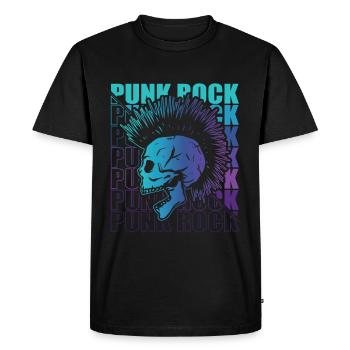 Punk Rock Pogo Anarchie Punks Punk Rocker Punk - T-shirt Premium bio Homme - noir - Devant - Nico (187cm)