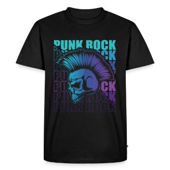 Punk Rock Pogo Anarchie Punks Punk Rocker Punk - T-shirt Premium bio Homme - noir - Devant - Nico (187cm)