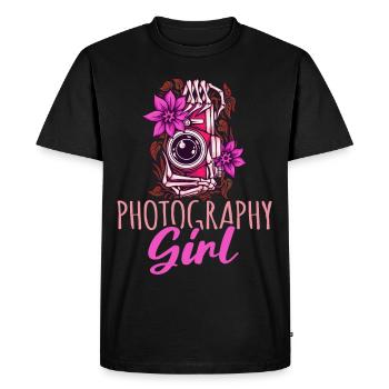 Photography Photo Photographer Photographers! Photographers - Men's Premium Organic T-Shirt - black - Front - Nico (187cm)