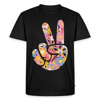 Costume Rétro des années 80Costume de fête à thème Fête des années 90 - T-shirt Premium bio Homme - noir - Devant - Nico (187cm)