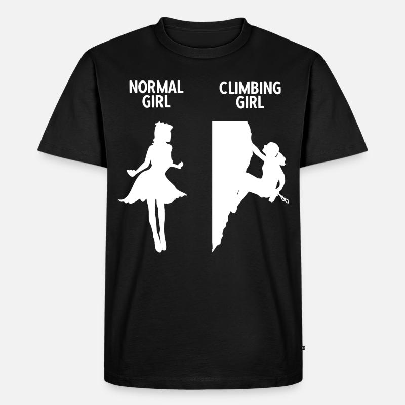 Klettern Bouldern - Männer Premium Bio T-Shirt - Schwarz