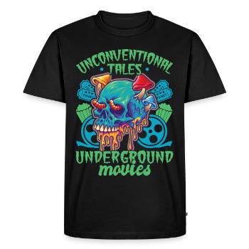 Film underground, Cinéma indépendant, Horreur - T-shirt Premium bio Homme - noir - Devant - Nico (187cm)