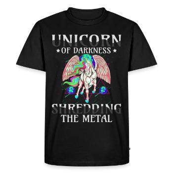 Goth Rock Satan Unicorn Festivals Death Metal - T-shirt Premium bio Homme - noir - Devant - Nico (187cm)