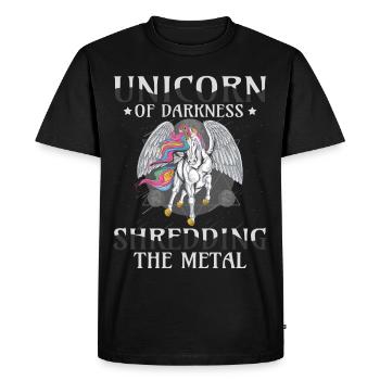 Goth Rock Satan Unicorn Festivals Death Metal - T-shirt Premium bio Homme - noir - Devant - Nico (187cm)