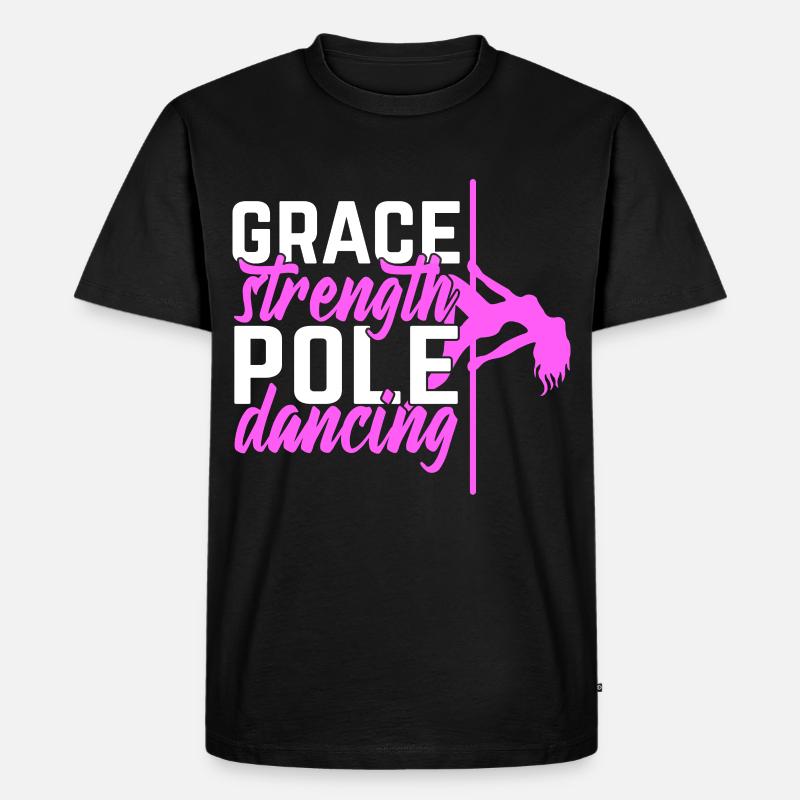 Pole Dance Dancer, Pole Dance, Pole Dancing - Ekologiczna koszulka męska Premium - czarny